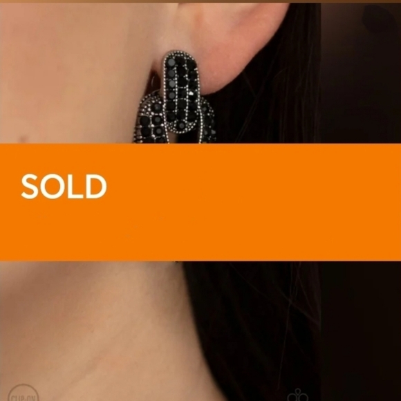 Blinged Out Buckles Earrings
